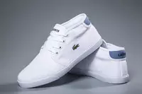 lacoste chaussures hommes 2018 discount toile mid blanche